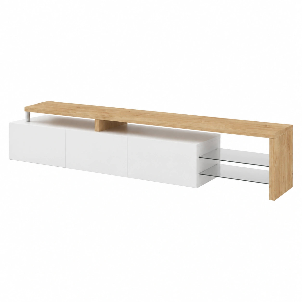 Lowboard – 200 × 39 × 42 cm, mit Stauraum, mit mehreren Türen, für Wohnzimmer