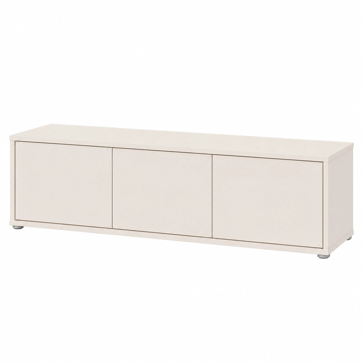 TV-Schrank – 154,2 cm, moderner Stil, mit mehreren Türen, aus Holzwerkstoff, Beige, für Wohnzimmer
