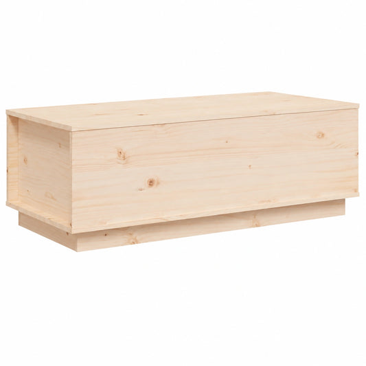 Couchtisch – 100 × 50 × 35 cm, mit Stauraum, aus Massivholz und Kiefernholz