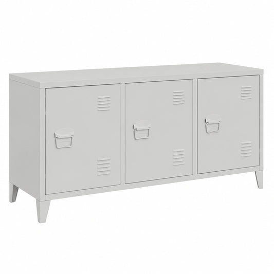 Schrank – 113 × 40 × 58 cm, mit mehreren Türen, aus Metall