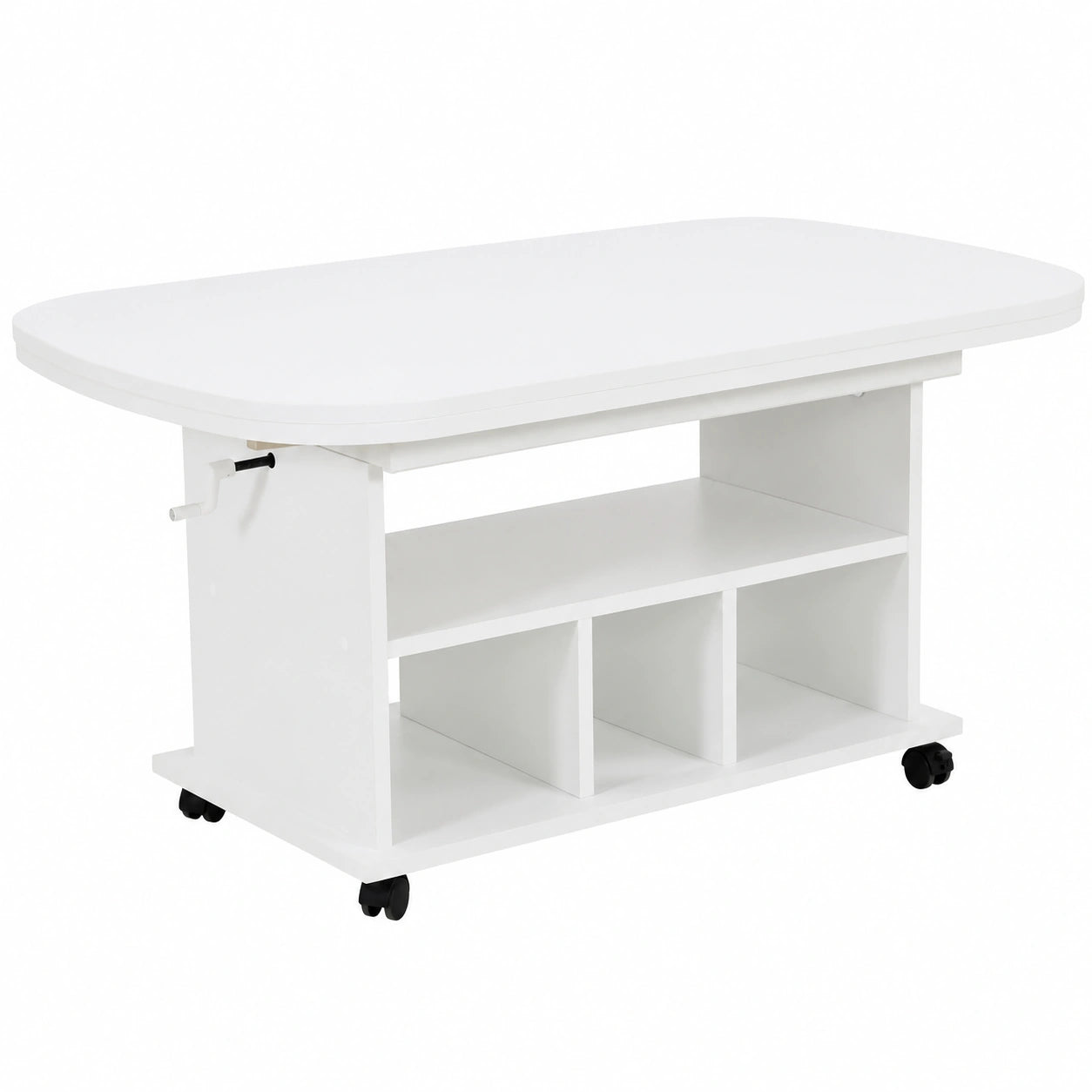 Tisch – 63 cm, ausziehbar, höhenverstellbar, aus Holzwerkstoff