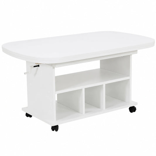 Tisch – 63 cm, ausziehbar, höhenverstellbar, aus Holzwerkstoff