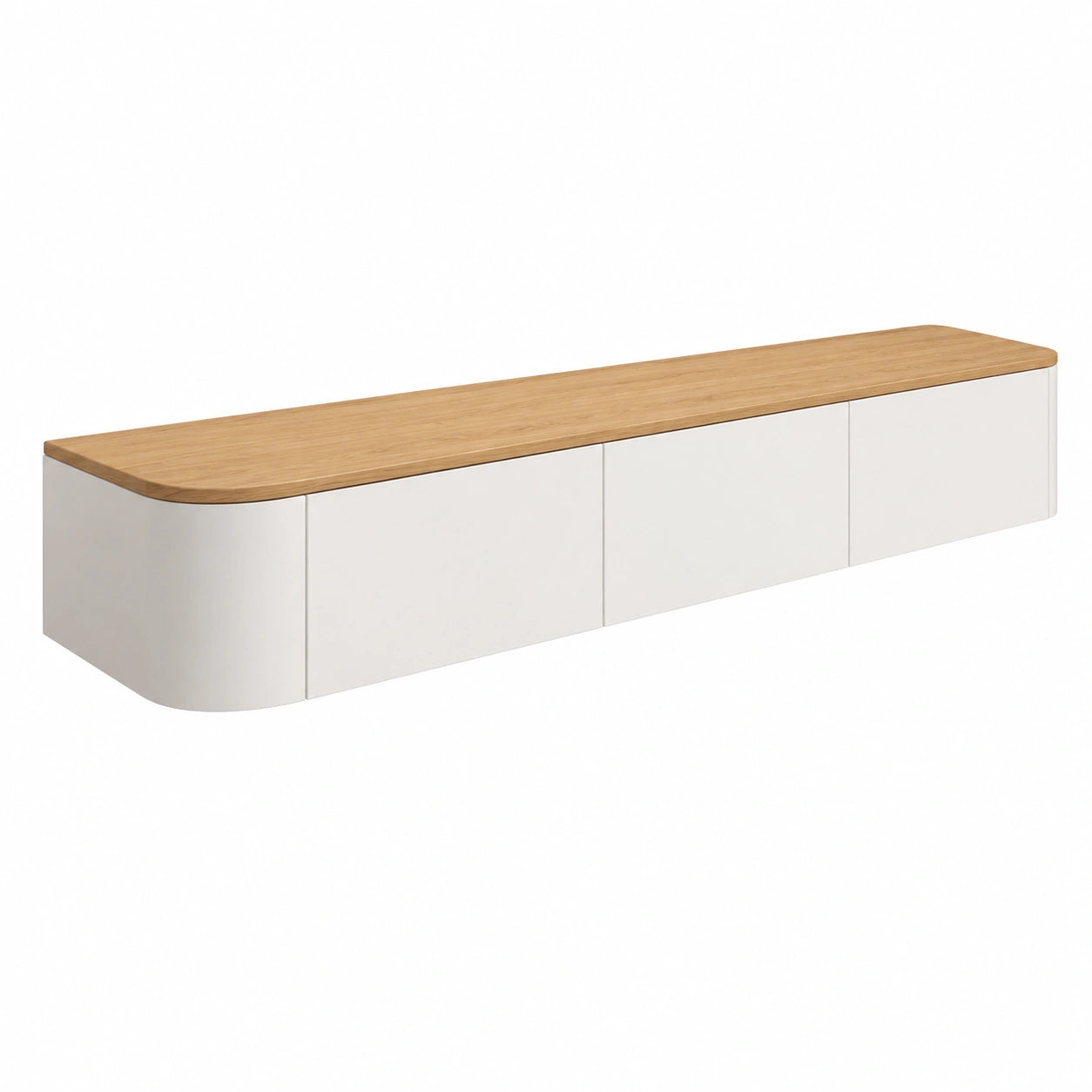 TV-Schrank – 200 cm, hängend, für Wohnzimmer und Büro