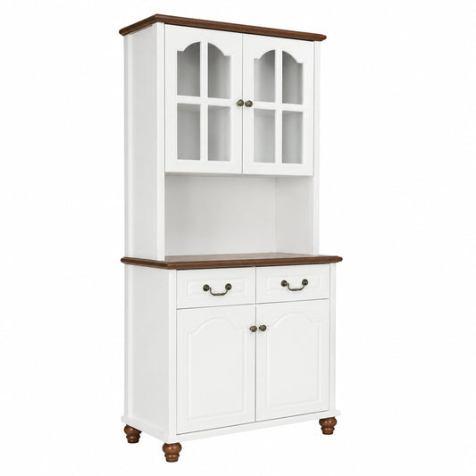 Küchenschrank – 76 × 38 × 182 cm, mit Schubladen, mit mehreren Türen, mit Ablagen