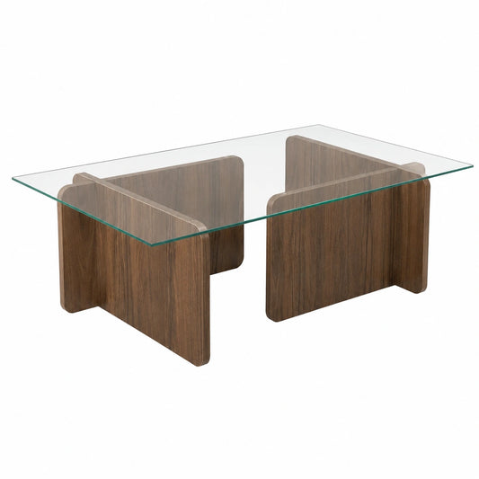 Couchtisch – 105 × 30 × 65 cm, Walnuss