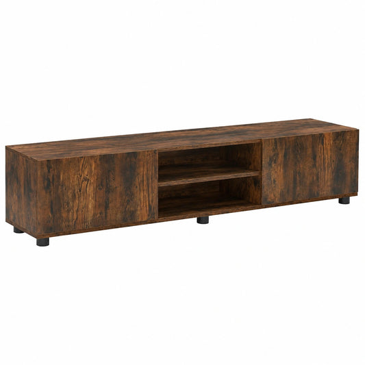 Schrank – 160 × 35 × 30 cm, mit mehreren Türen, Braun, für Wohnzimmer und Schlafzimmer