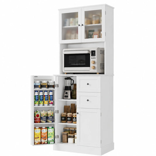 Küchenschrank – 182.5 cm, mit Schubladen, mit mehreren Türen, für Esszimmer, Küche und Wohnzimmer