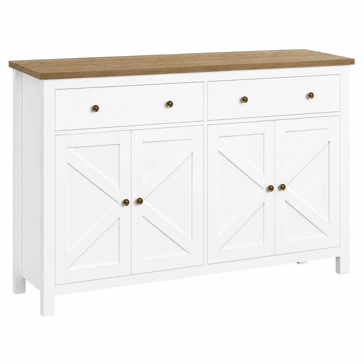 Sideboard – 140 cm, mit Schubladen, mit mehreren Türen