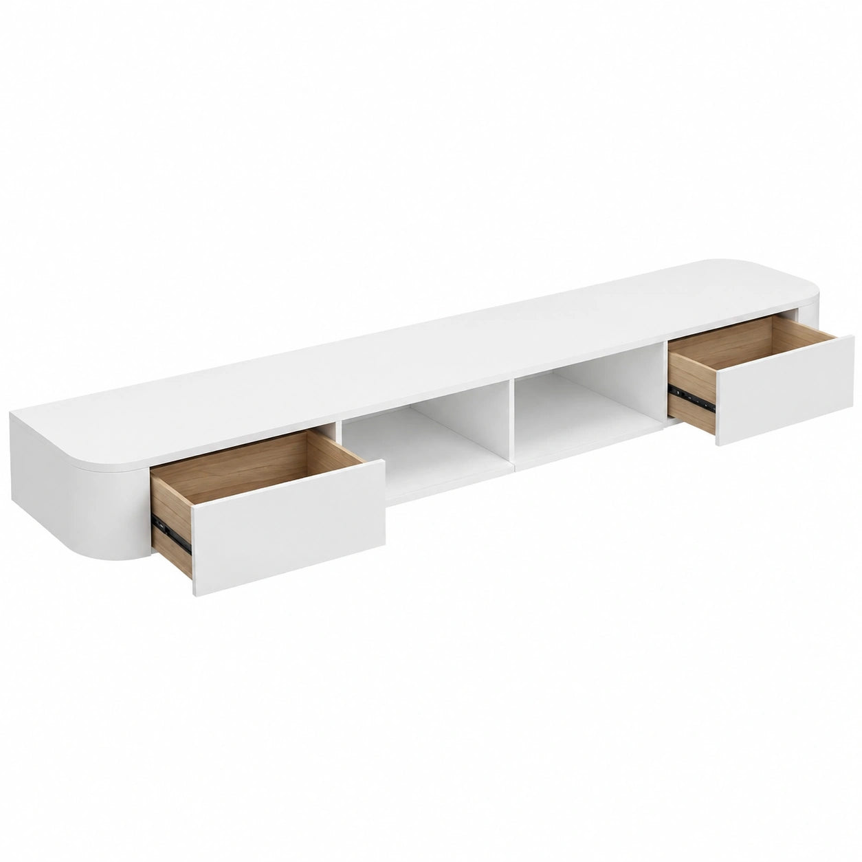 TV-Schrank – moderner Stil, mit Stauraum, mit Schubladen, aus Holz