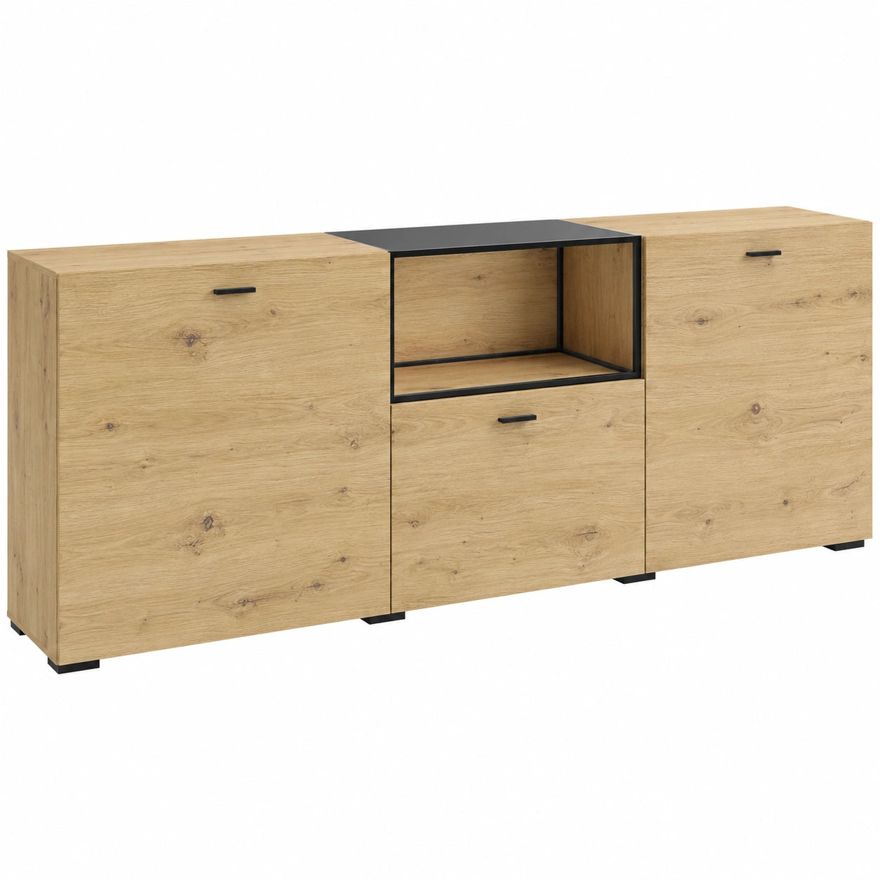 Sideboard – 37,5 cm, aus Eichenholz, Artisan-Eiche