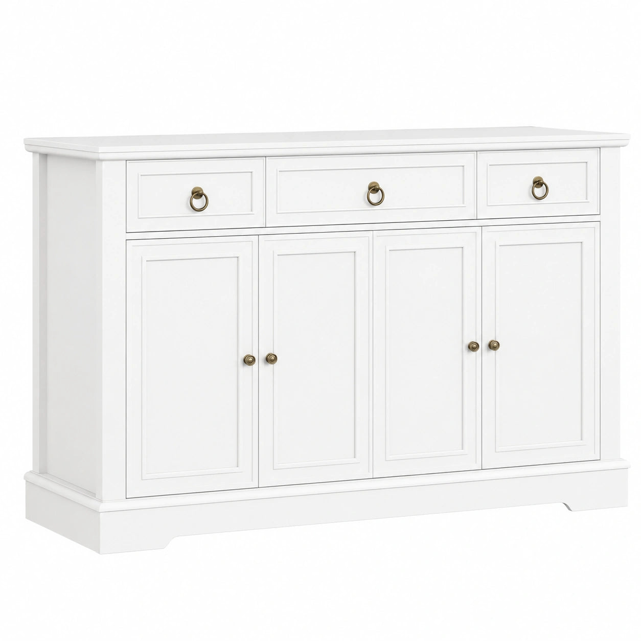Sideboard – 134 × 87 × 40 cm, mit Schubladen, für Küche und Wohnzimmer