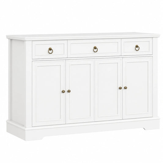 Sideboard – 134 × 87 × 40 cm, mit Schubladen, für Küche und Wohnzimmer