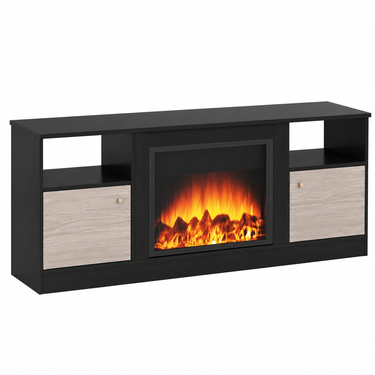Schrank – 147 × 40 × 60 cm, mit LED-Beleuchtung, elektrisch