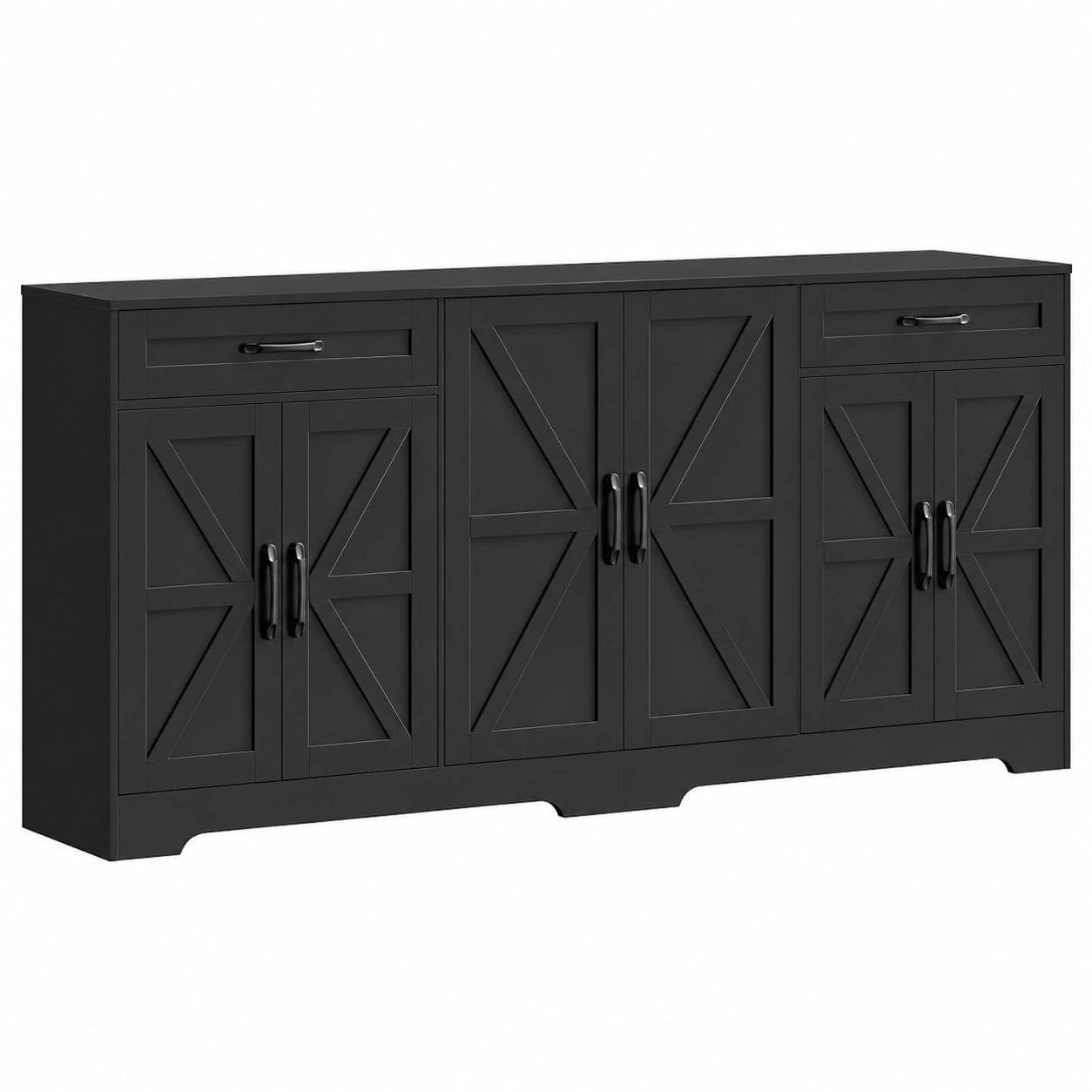 Sideboard – 180 × 87 × 34 cm, mit Schubladen, mit mehreren Türen, für Küche und Wohnzimmer