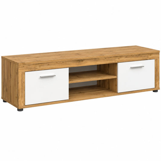 Lowboard – 160 × 37 × 40 cm, aus Eichenholz, für Wohnzimmer